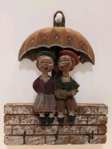 Vintage carved bobblehead - vintage,