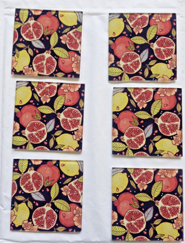 Fruits glass coasters - coasters,