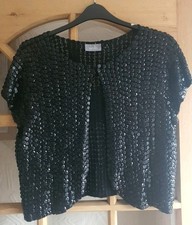 Wallis Size L Black Crochet