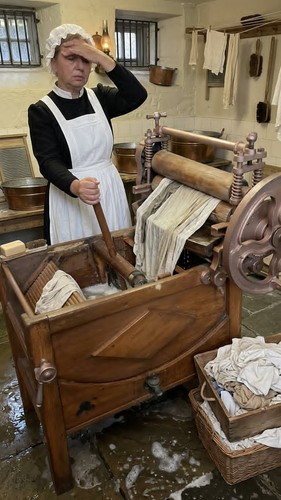 Antique mangle washing machine - antique,