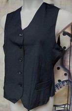 BNWT 20 PLUS BLACK WAISTCOAT