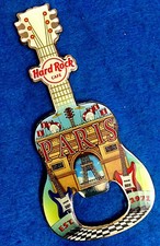 PARIS V14 ARC DE TRIOMPHE EIFFEL TOWER BOTTLE OPENER GUITAR Hard Rock Cafe