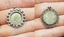 Antique English Silver Pendant