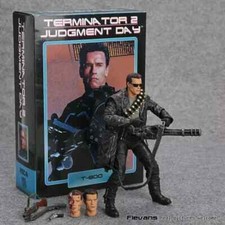 NECA Terminator 2: Judgment Day T-800 Arnold Schwarzenegger Action Figures 7"