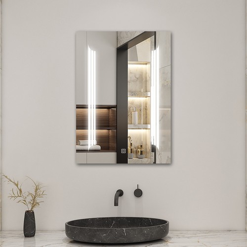Wall hung led bathroom mirror - wall,