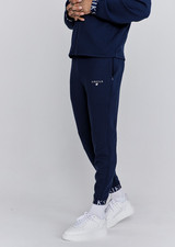 SikSilk Mens Navy Joggers