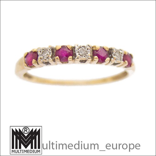 585 yellow gold ruby ring