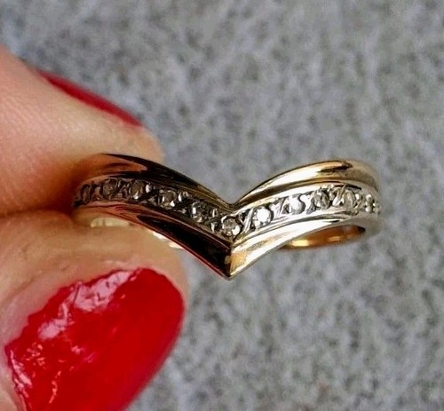 Vintage 9ct gold diamond - 9ct,