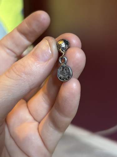 Vintage coin bracelet charm - coin,