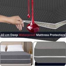 Waterproof Zipped Memory Foam Mattress Cover Protector Anti Bug Bed Anti Allergy