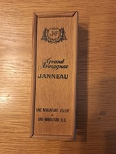 Grand Armagnac Janneau Wooden Presentation Box With Two Empty Miniatures