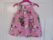 Ted Baker girls 5-6 years birds butterflies flowers  top - Very good condition