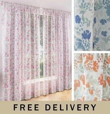 Mia printed voile curtain - printed,