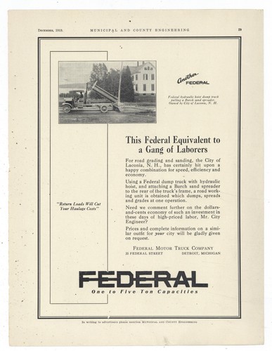 1919 federal trucks - of, detroit
