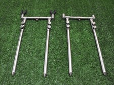 stainless steel 2 rod goal post - buzz bar & bankstick pod FISHING SET UP