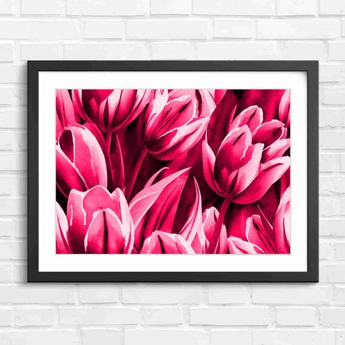 Vibrant tulip garden florals - vibrant,