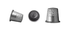 3 x Metal Thimble Silver