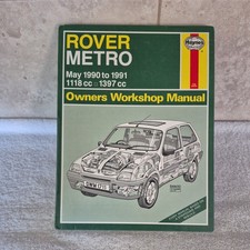 Haynes manual Rover  Metro may