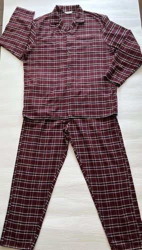Men burgundy checked - m&s,