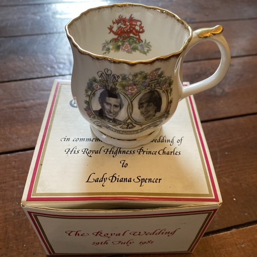 Vtg commemorative teacup 1981