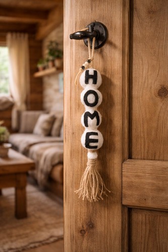 Home sign hanging door - hanging,
