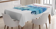 Travel Tablecloth Watercolor Happy Surf Van