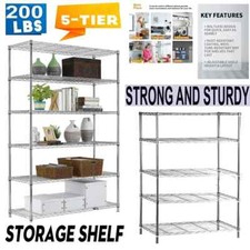 5 Tier Metal Wire Shelving