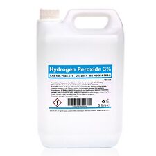 Pure Hydrogen Peroxide 3%. 5 litre 5L Bottle for Cleaning, Disinfecting 10 vol
