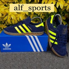 ❤ BNWB & Genuine Adidas Originals ® Hamburg Trainers in Night Indigo UK Size 9.5