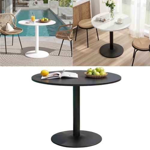 Round pedestal dining table - dining,