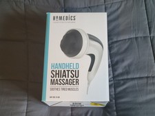 HoMedics Electric Handheld Shiatsu Body Massager with 3 Interchangeable Heads