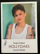 KRUPA PATTANI ACTRESS (FARRAH MAALIK - HOLLYOAKS) PRE-PRINTED SIGNED CAST CARD