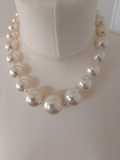 Cream statement necklace - cream,