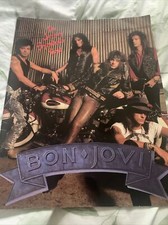 bon jovi the jersey syndicate tour 89 with merchandise sheet 