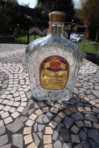Crown royal empty bottle - crown,