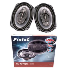 Pair 6x9" Car Coaxial Speakers 5Way 600W Stereo Super Bass Audio Cable Subwoofer