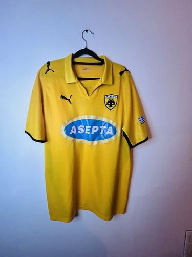 Aek athens football shirt home - athens,