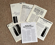 Meridian Audio; Magazine Reviews (reprints) D600 'speaker, 200 series CD Players