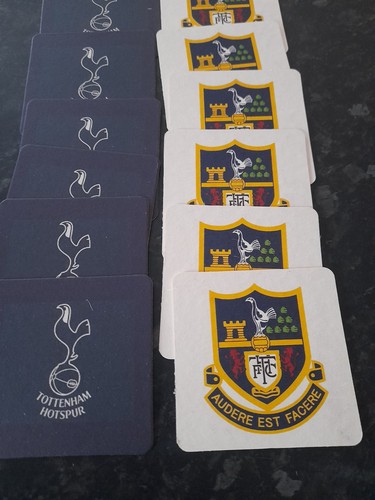 Tottenham hotspur beer mats - tottenham,