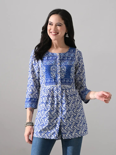Indian women blue - women, white