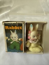 Yellow Rabbit  Matchbox Doll - Mini Bean Doll (Boxed) Vintage