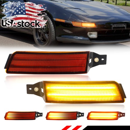 Amber dynamic led parking - 2x,