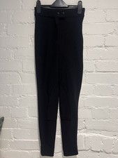 American Apparel Women’s Riding Pants Small Black Ribbed High Rise Equestrian