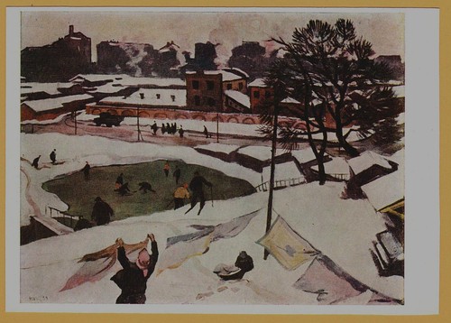 Russian winter landscape - russian,
