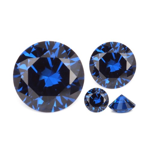 Sapphire 7mm round brilliant - sapphire,