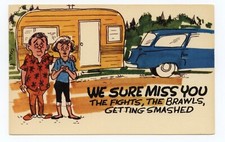 Couple Car Camper Traveling