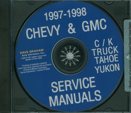 1997 chevrolet gmc k - 1997-98, c/k