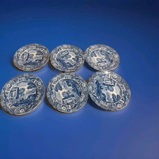 6 x Spode Italian Blue & White
