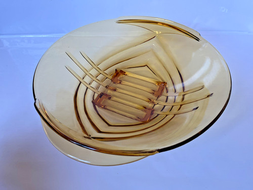 Vintage pressed glass bowl - vintage,