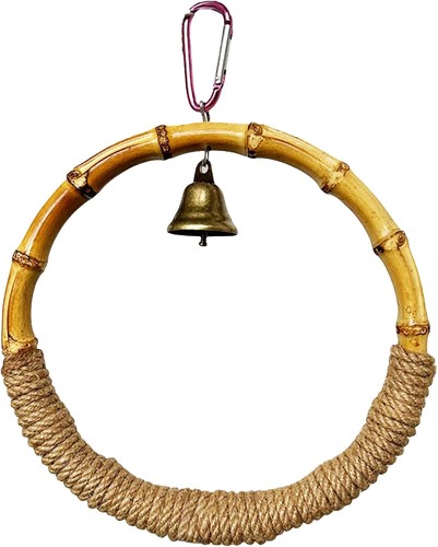 Yidasouko bamboo bird swing - bamboo,